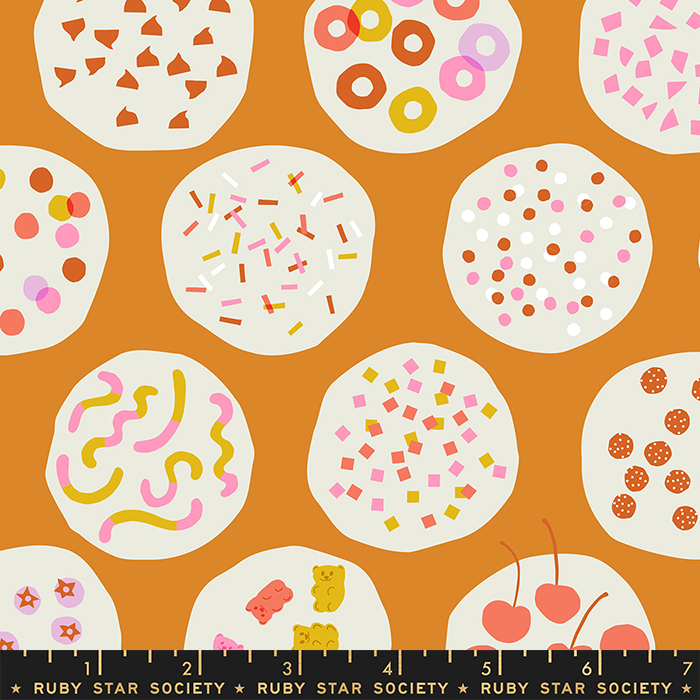 Sugar Cone Ice Cream Toppings Caramel | Kimberly Kight | Moda Fabrics | RS3061 11 | Sold in 1/2 Yd