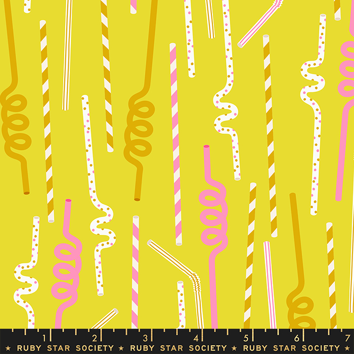 Sugar Cone Straws Citron | Kimberly Kight | Moda Fabrics | RS3064 11 | Sold in 1/2 Yd
