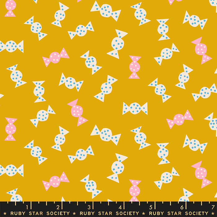 Sugar Cone Candy Goldenrod | Kimberly Kight | Moda Fabrics | RS3065 11 | Sold in 1/2 Yd