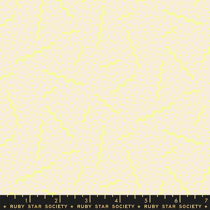 Sugar Cone Ripple Neon Yellow | Kimberly Kight | Moda Fabrics | RS3067 12 | Sold in 1/2 Yd