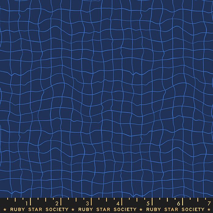 Water Pool Tiles Navy | Ruby Star Society | Moda Fabrics | RS5131 16 | Sold in 1/2 Yd