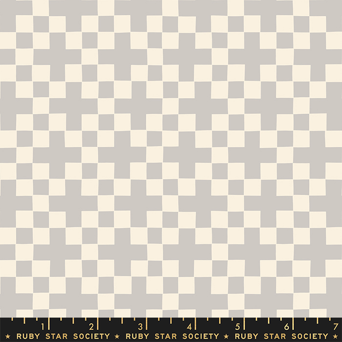 Achroma Checkerboard Oyster | Ruby Star Society | Moda Fabrics | RS5095 12 | Sold in 1/2 Yd
