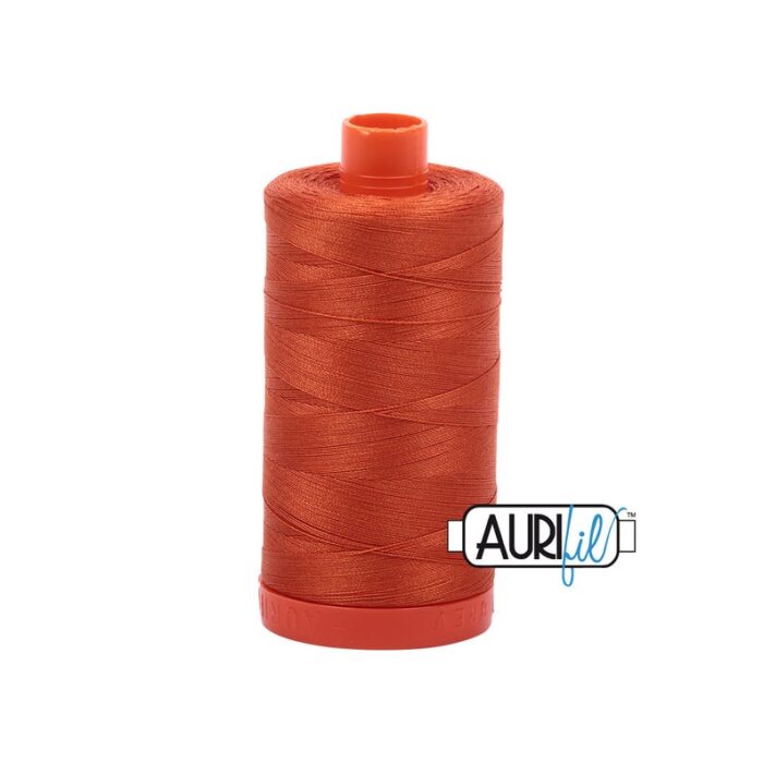 Rusty Orange | Aurifil Cotton Mako Thread | 50wt 1300m MK50-2240