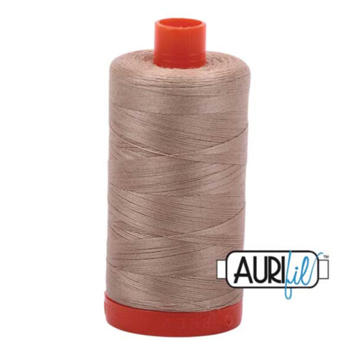 Sand | Aurifil Cotton Mako Thread | 50wt 1300m MK50-2326