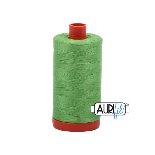 Shamrock Green | Aurifil Cotton Mako Thread | 50wt 1300m MK50-6737