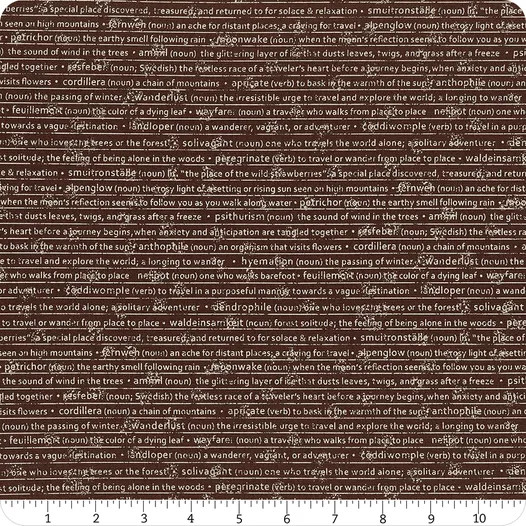 Smoke & Rust Soot Mountain Speak | Lella Boutique | Moda Fabrics | 5131 15 | Sold in 1/2 Yds
