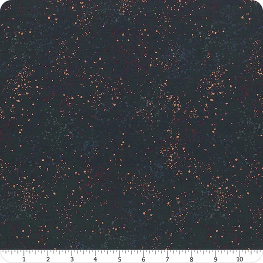 Speckled Metallic Teal Navy | Rashida Coleman-Hale | Ruby Star Society | RS5027 55M | Sold in 1/2 Yds