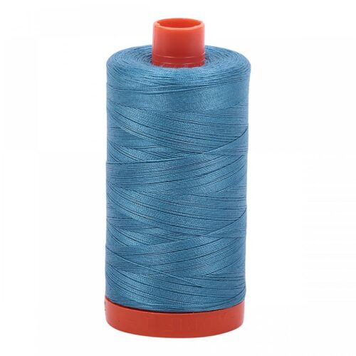 Teal | Aurifil Cotton Mako Thread | 50wt 1300m MK50-2815