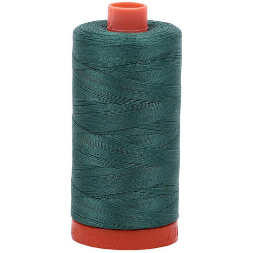 Turf Green | Aurifil Cotton Mako Thread | 50wt 1300m MK50-4129