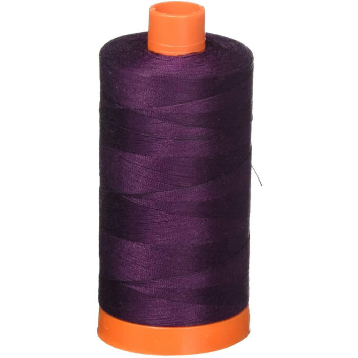 Very Dark Eggplant | Aurifil Cotton Mako Thread | 50wt 1300m MK50-1240