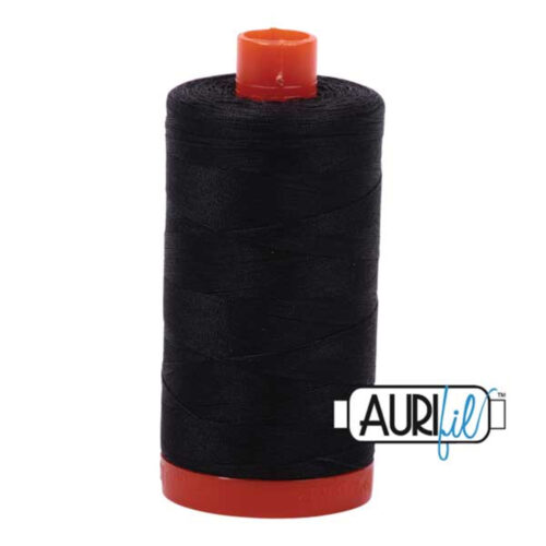 Very Dark Grey | Aurifil Cotton Mako Thread | 50wt 1300m MK50-4241