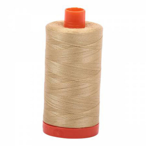 Very Light Brass | Aurifil Cotton Mako Thread | 50wt 1300m MK50-2915