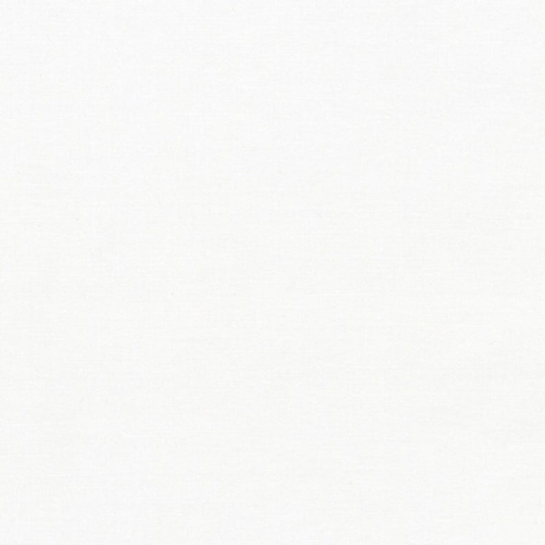 WHITE Kona Cotton Solid | Robert Kaufman | K001-1387 | Sold in 1/2 Yds
